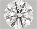 Lab Grown Diamond 1.70 Carats, Round with Excellent Cut, G Color, VS1 Clarity and Certified by IGI