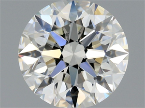 Picture of Natural Diamond 0.90 Carats, Round with Excellent Cut, I Color, VS2 Clarity and Certified by GIA