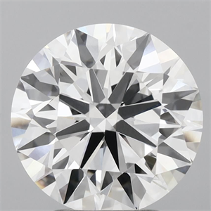 Picture of Lab Grown Diamond 3.11 Carats, Round with Ideal Cut, D Color, VVS1 Clarity and Certified by IGI