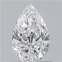 Natural Diamond 0.70 Carats, Pear with  Cut, D Color, VVS1 Clarity and Certified by GIA