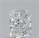 Natural Diamond 0.51 Carats, Radiant with  Cut, D Color, VS2 Clarity and Certified by GIA