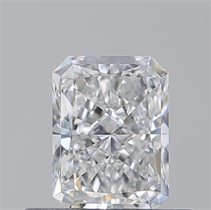 Picture of Natural Diamond 0.51 Carats, Radiant with  Cut, D Color, VS2 Clarity and Certified by GIA