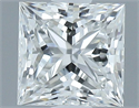 Natural Diamond 0.52 Carats, Princess with  Cut, H Color, VVS2 Clarity and Certified by GIA