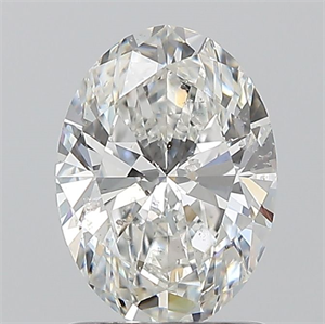Foto Diamante Natural 1.20 quilates, Ovalado , Color F, claridad SI2 y certificado GIA de