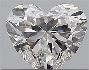 Picture of Natural Diamond 0.41 Carats, Heart with  Cut, E Color, VS1 Clarity and Certified by GIA