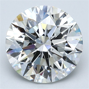 Picture of Natural Diamond 4.02 Carats, Round with Very Good Cut, G Color, VS2 Clarity and Certified by GIA