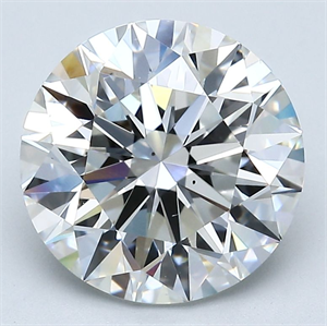 Picture of Natural Diamond 4.02 Carats, Round with Very Good Cut, G Color, VS2 Clarity and Certified by GIA