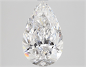 Diamante Natural 1.60 quilates, De pera , Color D, claridad VVS2 y certificado GIA
