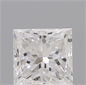 Natural Diamond 0.70 Carats, Princess with  Cut, F Color, SI2 Clarity and Certified by IGI
