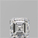 Natural Diamond 0.90 Carats, Asscher with  Cut, F Color, VVS1 Clarity and Certified by GIA