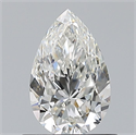 Natural Diamond 0.70 Carats, Pear with  Cut, H Color, VS2 Clarity and Certified by GIA