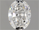 Natural Diamond 0.60 Carats, Oval with  Cut, E Color, VVS1 Clarity and Certified by GIA