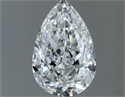 Natural Diamond 0.80 Carats, Pear with  Cut, E Color, VVS2 Clarity and Certified by GIA