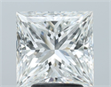 Natural Diamond 3.50 Carats, Princess with  Cut, G Color, VS2 Clarity and Certified by GIA