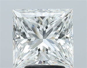Picture of Natural Diamond 3.50 Carats, Princess with  Cut, G Color, VS2 Clarity and Certified by GIA