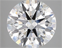 Lab Grown Diamond 5.10 Carats, Round with Ideal Cut, D Color, VVS2 Clarity and Certified by IGI