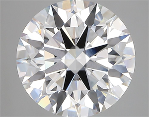 Picture of Lab Grown Diamond 5.10 Carats, Round with Ideal Cut, D Color, VVS2 Clarity and Certified by IGI