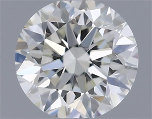 Picture of Natural Diamond 0.50 Carats, Round with Very Good Cut, J Color, VVS1 Clarity and Certified by GIA