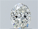 Diamante Natural 0.70 quilates, Ovalado , Color H, claridad SI1 y certificado GIA