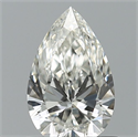 Natural Diamond 0.60 Carats, Pear with  Cut, G Color, IF Clarity and Certified by IGI