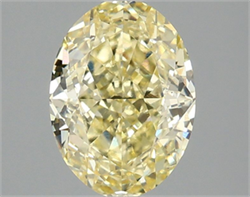 Picture of Lab Grown Diamond 2.10 Carats, Oval with  Cut, Fancy Intense Yellow Color, VS1 Clarity and Certified by IGI