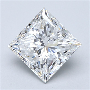 Foto Diamante Natural 3.22 quilates, Princesa , Color E, claridad SI2 y certificado GIA de