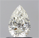 Natural Diamond 0.52 Carats, Pear with  Cut, I Color, SI2 Clarity and Certified by GIA