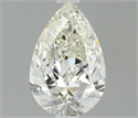 Natural Diamond 0.50 Carats, Pear with  Cut, I Color, VVS2 Clarity and Certified by IGI