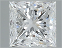 Natural Diamond 0.30 Carats, Princess with  Cut, D Color, SI1 Clarity and Certified by GIA