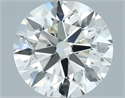 Natural Diamond 1.11 Carats, Round with Excellent Cut, J Color, VVS1 Clarity and Certified by IGI