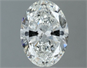 Natural Diamond 1.00 Carats, Oval with  Cut, G Color, SI2 Clarity and Certified by IGI