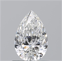 Natural Diamond 0.74 Carats, Pear with  Cut, F Color, VS2 Clarity and Certified by GIA