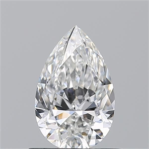 Picture of Natural Diamond 0.74 Carats, Pear with  Cut, F Color, VS2 Clarity and Certified by GIA