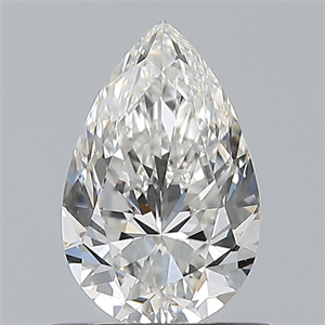 Picture of Natural Diamond 0.70 Carats, Pear with  Cut, H Color, VS1 Clarity and Certified by GIA