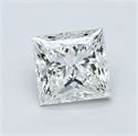 Natural Diamond 1.01 Carats, Princess with  Cut, H Color, VVS2 Clarity and Certified by GIA