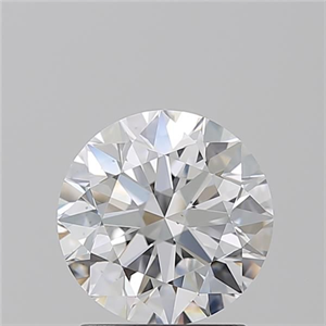 Picture of Natural Diamond 1.71 Carats, Round with Excellent Cut, D Color, VS2 Clarity and Certified by GIA