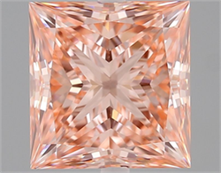 Picture of Lab Grown Diamond 2.04 Carats, Princess with  Cut, Fancy Vivid Pink Color, VS1 Clarity and Certified by IGI