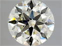 Natural Diamond 1.80 Carats, Round with Excellent Cut, L Color, VS2 Clarity and Certified by HRD
