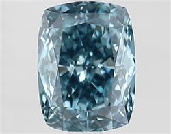 Picture of Lab Grown Diamond 1.82 Carats, CUSHION MODIFIED with  Cut, Fancy Vivid Blue Color, VS1 Clarity and Certified by IGI