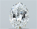 Natural Diamond 0.70 Carats, Oval with  Cut, E Color, VS1 Clarity and Certified by GIA