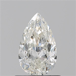 Picture of Natural Diamond 0.75 Carats, Pear with  Cut, I Color, SI1 Clarity and Certified by GIA