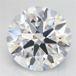 Picture of Lab Grown Diamond 3.02 Carats, Round with Excellent Cut, D Color, VVS1 Clarity and Certified by GIA