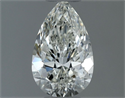 Natural Diamond 0.50 Carats, Pear with  Cut, H Color, VS1 Clarity and Certified by IGI