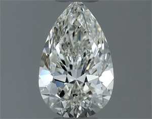 Picture of Natural Diamond 0.50 Carats, Pear with  Cut, H Color, VS1 Clarity and Certified by IGI
