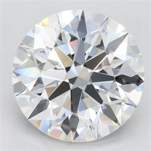 Picture of Lab Grown Diamond 3.06 Carats, Round with Excellent Cut, D Color, VVS1 Clarity and Certified by GIA