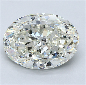 Picture of Natural Diamond 3.62 Carats, Oval with  Cut, J Color, VS2 Clarity and Certified by GIA
