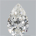 Natural Diamond 0.60 Carats, Pear with  Cut, G Color, VVS1 Clarity and Certified by GIA