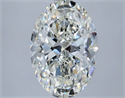 Natural Diamond 1.50 Carats, Oval with  Cut, I Color, VS1 Clarity and Certified by GIA
