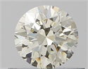 Natural Diamond 0.57 Carats, Round with Excellent Cut, K Color, VVS1 Clarity and Certified by IGI