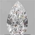 Diamante Natural 0.12 quilates, De pera , Color D, claridad VS2 y certificado IGI